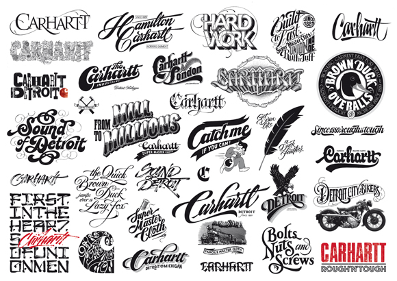 Luca Barcellona - Carhartt logo treatments Luca Barcellona - Carhartt logo treatments