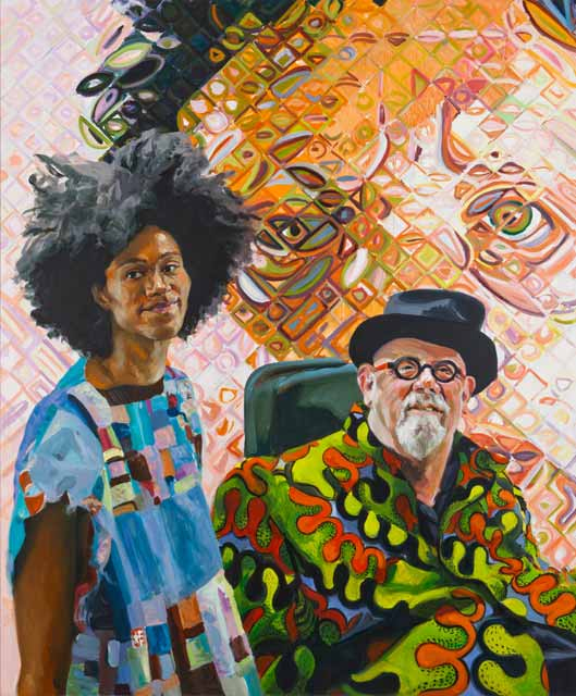 Eric Fischl - Chuck and Sienna (2012 Oil on Linen 82x68' ) Eric Fischl - Chuck and Sienna (2012 Oil on Linen 82x68' )