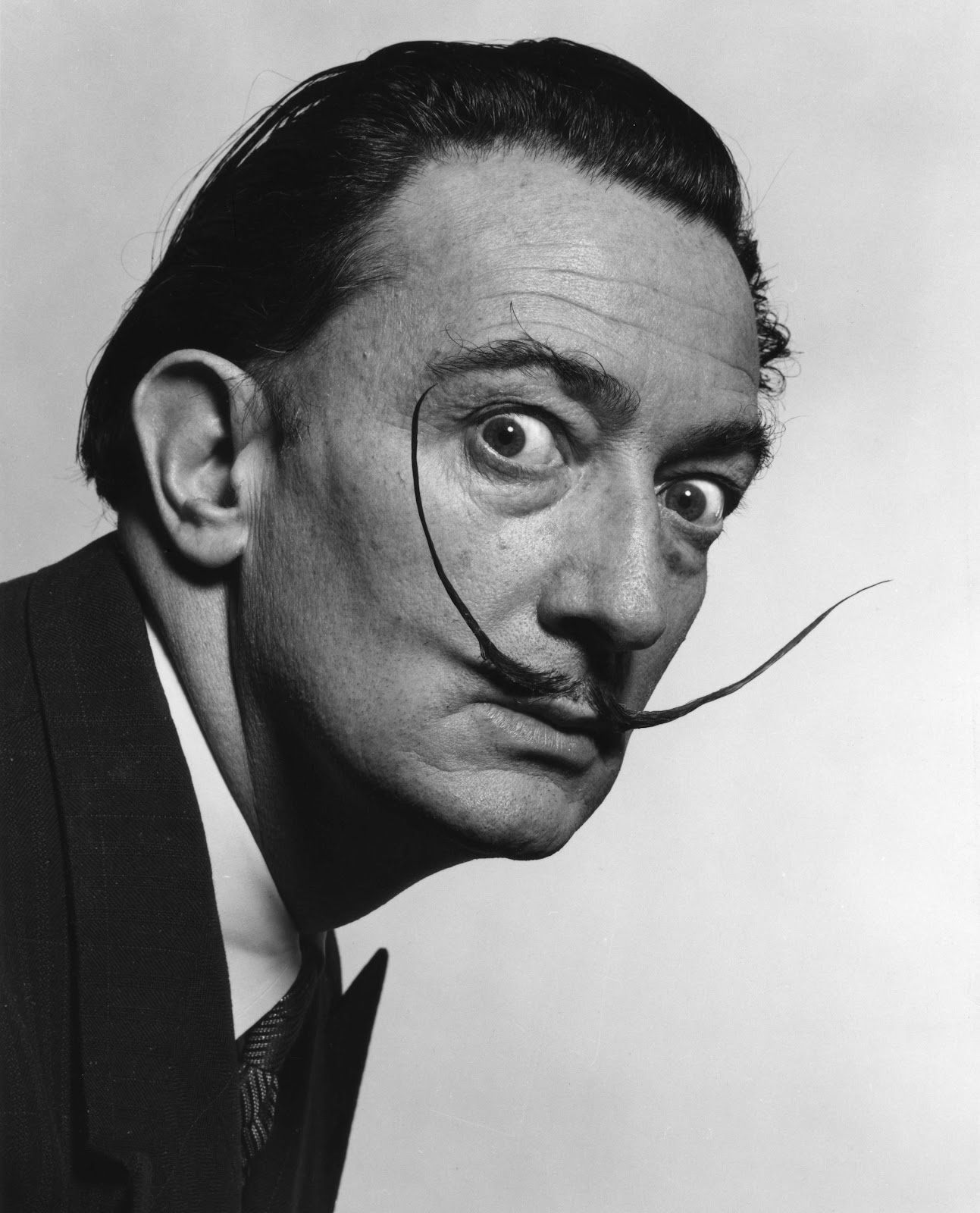 Dali's Mustache - photo by Philip Halsman, 1954